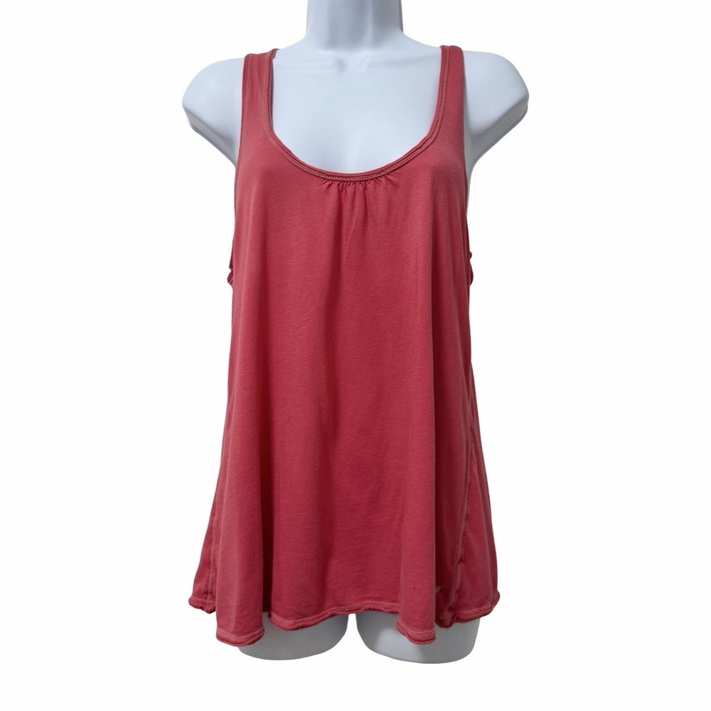 American Eagle Outfitters Womens Babydoll Racerback Tank Top Sz L Pink 2000s Y2K